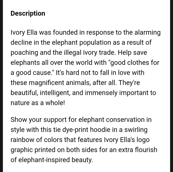 Ivory Ella Tie Dye hoodie - Picture 7 of 8